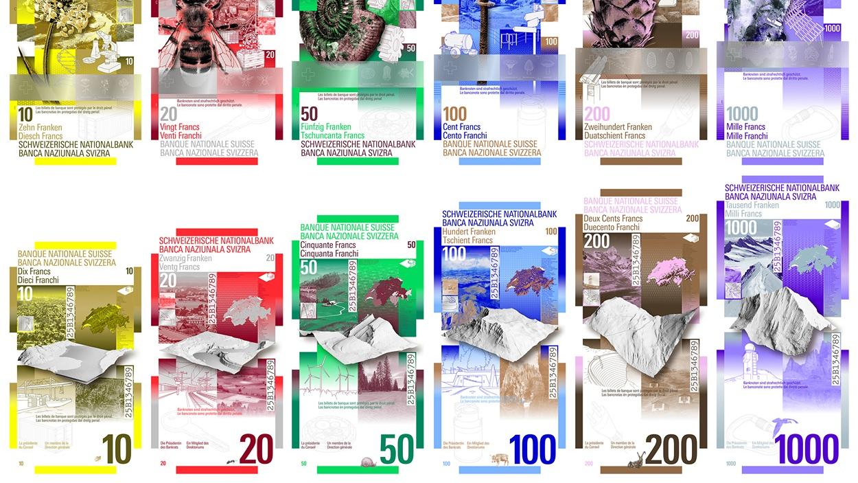 La Banque nationale suisse lance une sélection pour la future série de billets de banque