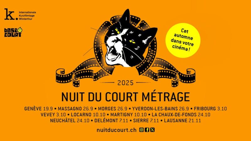 Participez à la Nuit du Court Métrage en Suisse Romande et remportez vos billets