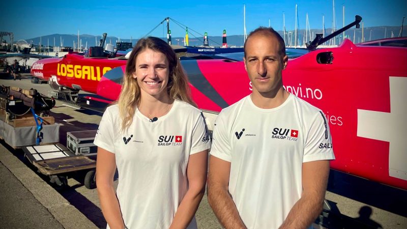 SailGP sur le lac Léman : douze catamarans F50 en régates express près de Genève